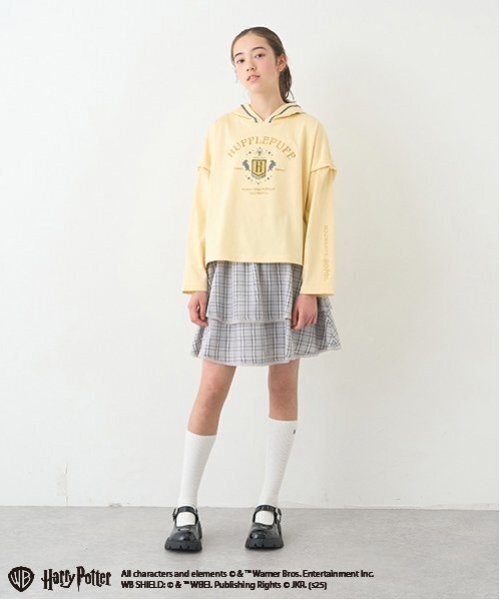 pom ponette junior（ポンポネットジュニア）の「【Harry Potter】2WAYパーカ（Tシャツ/カットソー・キッズ・イエロー/ライトグリーン/オフホワイト/ブルーグレー・L/LL/M/S）」の11枚目の写真