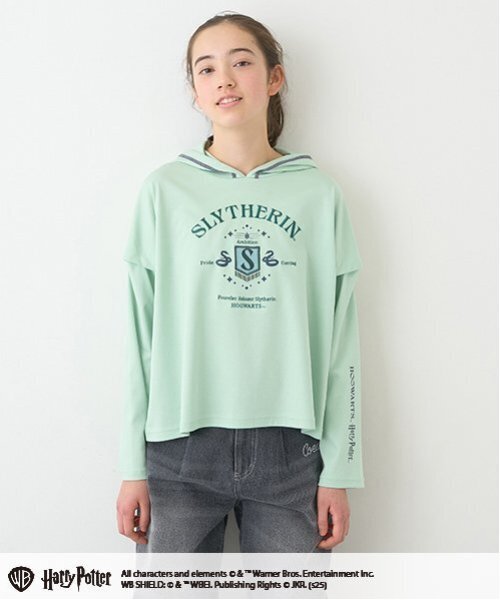 pom ponette junior（ポンポネットジュニア）の「【Harry Potter】2WAYパーカ（Tシャツ/カットソー・キッズ・イエロー/ライトグリーン/オフホワイト/ブルーグレー・L/LL/M/S）」の12枚目の写真