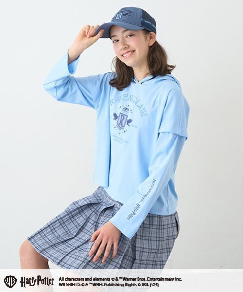 pom ponette junior（ポンポネットジュニア）の「【Harry Potter】2WAYパーカ（Tシャツ/カットソー・キッズ・イエロー/ライトグリーン/オフホワイト/ブルーグレー・L/LL/M/S）」の17枚目の写真