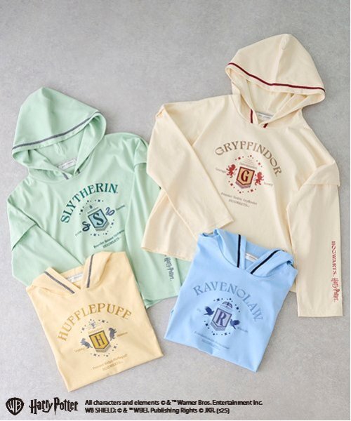 pom ponette junior（ポンポネットジュニア）の「【Harry Potter】2WAYパーカ（Tシャツ/カットソー・キッズ・イエロー/ライトグリーン/オフホワイト/ブルーグレー・L/LL/M/S）」の20枚目の写真