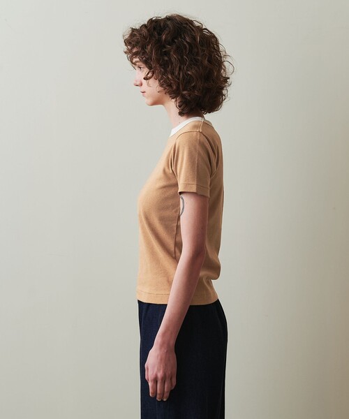 Steven Alan（スティーブンアラン）の「＜Steven Alan＞アンダイド フライス Tシャツ（Tシャツ/カットソー・レディース・ブラウン/オリーブ/オフホワイト・FREE）」の9枚目の写真