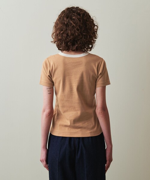 Steven Alan（スティーブンアラン）の「＜Steven Alan＞アンダイド フライス Tシャツ（Tシャツ/カットソー・レディース・ブラウン/オリーブ/オフホワイト・FREE）」の10枚目の写真