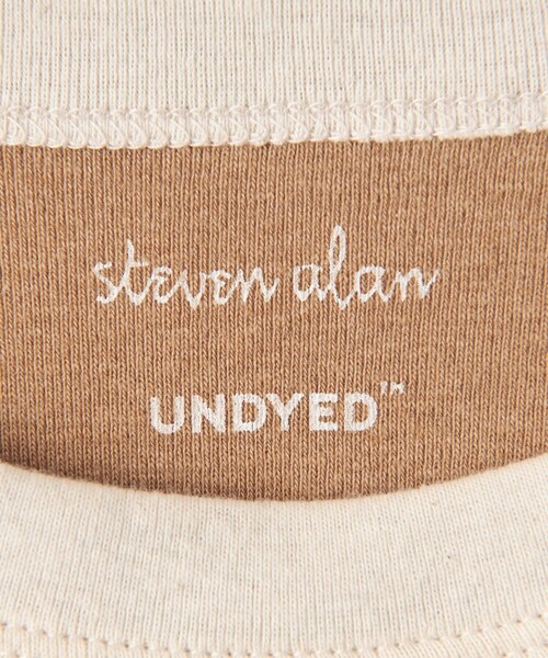 Steven Alan（スティーブンアラン）の「＜Steven Alan＞アンダイド フライス Tシャツ（Tシャツ/カットソー・レディース・ブラウン/オリーブ/オフホワイト・FREE）」の17枚目の写真