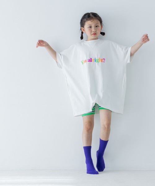 LOWRYS FARM（ローリーズファーム）の「プリントカットワンピースＳＳ　310931（ワンピース・キッズ・パープル/オレンジ/グレー/オフホワイト・140cm/130cm/120cm/110cm/150cm）」の15枚目の写真