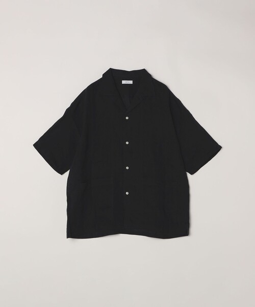 セール】SHIPS any: ピュアリネン キャンプポケット ハーフスリーブ