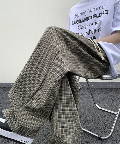 Ressaca(レサーカ)の「ルーズシルエットチェック柄イージーパンツ(その他パンツ・メンズ・ブラウン/ブラック・XL/M/L)」の20枚目の写真