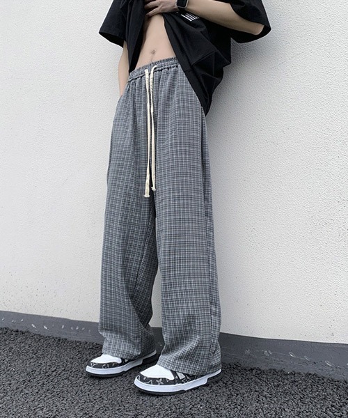 Ressaca(レサーカ)の「ルーズシルエットチェック柄イージーパンツ(その他パンツ・メンズ・ブラウン/ブラック・XL/M/L)」の9枚目の写真