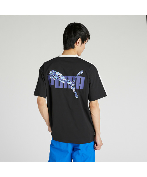 PUMA（プーマ）の「PUMA プーマ ユニセックス ユーティリティ 半袖 Tシャツ（Tシャツ/カットソー・メンズ・ブルー系その他/ブラック・SMALL/X-LARGE/XX-LARGE/MEDIUM/LARGE）」の3枚目の写真