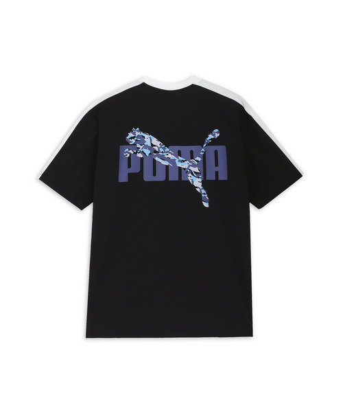 PUMA（プーマ）の「PUMA プーマ ユニセックス ユーティリティ 半袖 Tシャツ（Tシャツ/カットソー・メンズ・ブルー系その他/ブラック・SMALL/X-LARGE/XX-LARGE/MEDIUM/LARGE）」の6枚目の写真