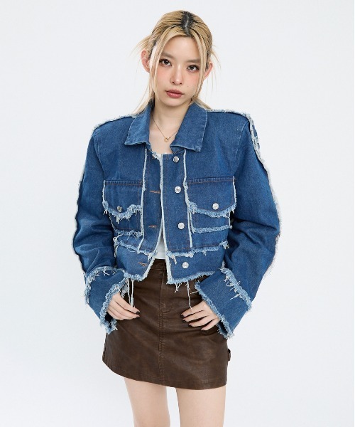 【未使用】プリスティン　リコットンデニムジャケット DENIM JACKET TYPE1／REGULAR FIT