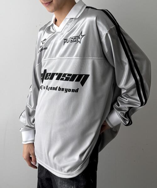 WEGO（ウィゴー）の「WEGO/グロッシーサッカーロンT（Tシャツ/カットソー・メンズ・ブラック/ネイビー/グレー・LARGE/MEDIUM/SMALL）」の17枚目の写真