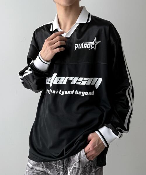 WEGO（ウィゴー）の「WEGO/グロッシーサッカーロンT（Tシャツ/カットソー・メンズ・ブラック/ネイビー/グレー・LARGE/MEDIUM/SMALL）」の20枚目の写真