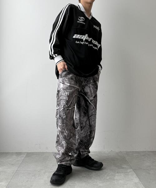 WEGO（ウィゴー）の「WEGO/グロッシーサッカーロンT（Tシャツ/カットソー・メンズ・ブラック/ネイビー/グレー・LARGE/MEDIUM/SMALL）」の22枚目の写真