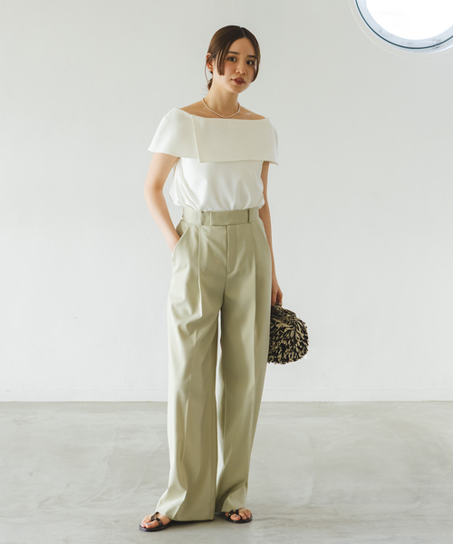 Noble（ノーブル）の「《追加6》【洗える】ケープブラウス（シャツ/ブラウス・レディース・パープル系その他/ブラウン/ホワイト/ブラック・FREE）」の10枚目の写真