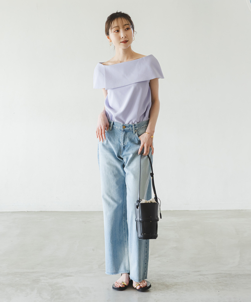 Noble（ノーブル）の「《追加6》【洗える】ケープブラウス（シャツ/ブラウス・レディース・パープル系その他/ブラウン/ホワイト/ブラック・FREE）」の22枚目の写真