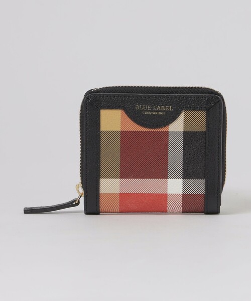 セール】クレストブリッジチェックレザー二つ折り財布（財布