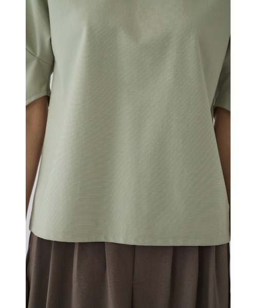 RIM.ARK（リムアーク）の「Tuck sleeve design cut tops タックスリーブデザインカットトップス（Tシャツ/カットソー・レディース・ブラック/ライトグリーン/ネイビー/ホワイト・FREE）」の10枚目の写真