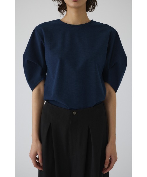 RIM.ARK（リムアーク）の「Tuck sleeve design cut tops タックスリーブデザインカットトップス（Tシャツ/カットソー・レディース・ブラック/ライトグリーン/ネイビー/ホワイト・FREE）」の13枚目の写真