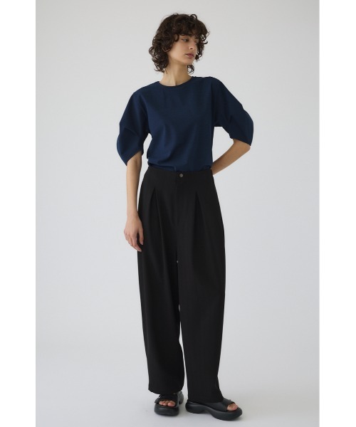 RIM.ARK（リムアーク）の「Tuck sleeve design cut tops タックスリーブデザインカットトップス（Tシャツ/カットソー・レディース・ブラック/ライトグリーン/ネイビー/ホワイト・FREE）」の14枚目の写真