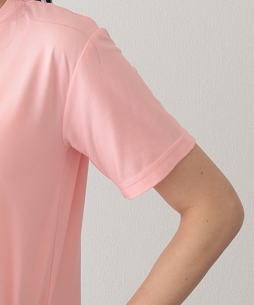 Lace Ladies(レースレディース)の「ロゴ フラワー プリント 半袖 Tシャツ(Tシャツ/カットソー・レディース・ブラック/グリーン/ピンク/ホワイト/パープル・XL/M/S)」の7枚目の写真