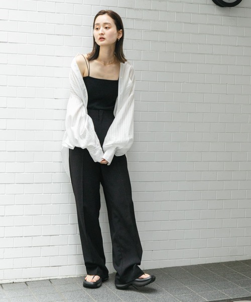 SENSE OF PLACE by URBAN RESEARCH(センスオブプレイスバイアーバンリサーチ)の「タックポケットシアーストライプシャツ(シャツ/ブラウス・レディース・ピンク系その他/ブルー系その他/ホワイト系その他・ONE)」の13枚目の写真