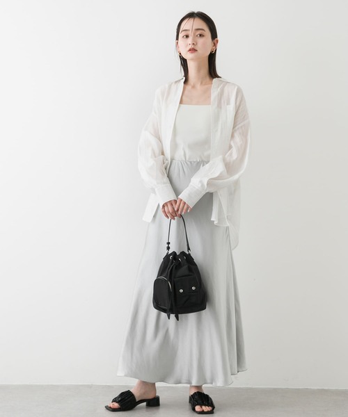 SENSE OF PLACE by URBAN RESEARCH(センスオブプレイスバイアーバンリサーチ)の「タックポケットシアーストライプシャツ(シャツ/ブラウス・レディース・ピンク系その他/ブルー系その他/ホワイト系その他・ONE)」の17枚目の写真