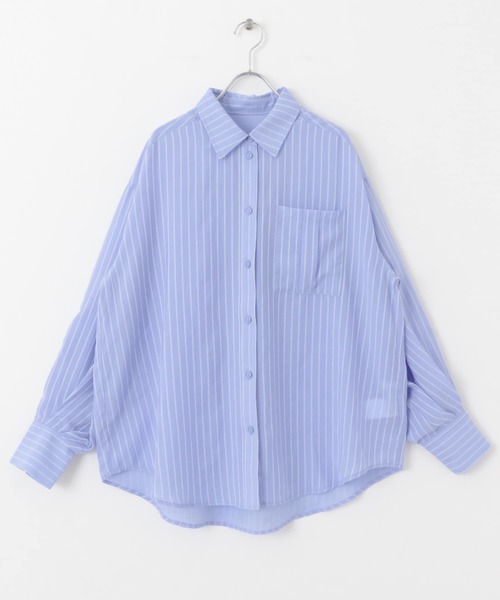 セール】タックポケットシアーストライプシャツ（シャツ