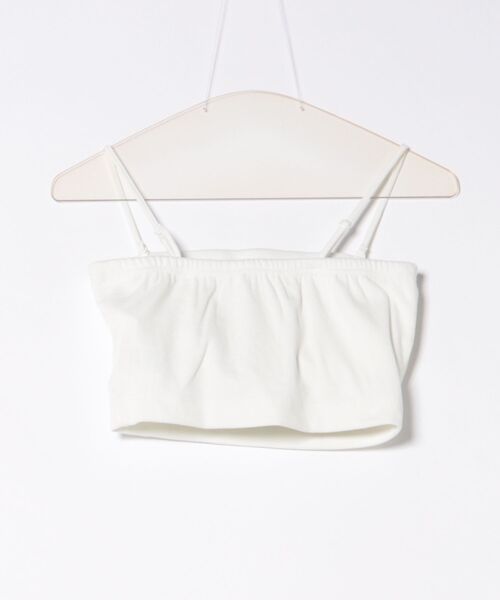 Heather（ヘザー）の「ショートカップ付きリブキャミ2　452630（キャミソール・レディース・ブラック/ホワイト・S/M）」の21枚目の写真