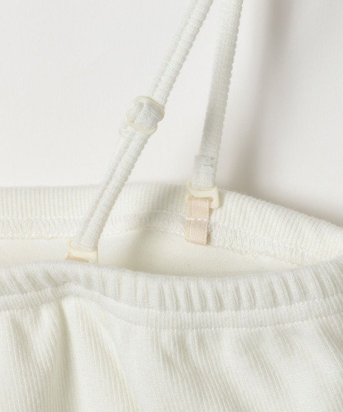 Heather（ヘザー）の「ショートカップ付きリブキャミ2　452630（キャミソール・レディース・ブラック/ホワイト・S/M）」の17枚目の写真