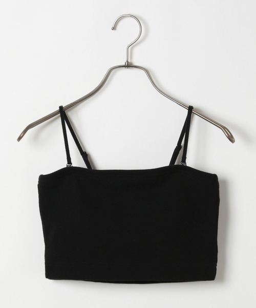 Heather（ヘザー）の「ショートカップ付きリブキャミ2　452630（キャミソール・レディース・ブラック/ホワイト・S/M）」の10枚目の写真