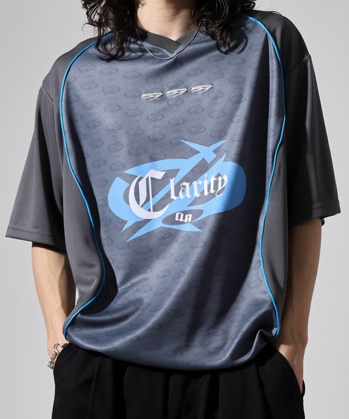 RE730(アールイーセブンサーティー)の「Sporty short-sleeved game shirt / スポーティーな半袖ゲームシャツ unisex(Tシャツ/カットソー・メンズ・ブラック/チャコール/ホワイト・M/L)」の19枚目の写真