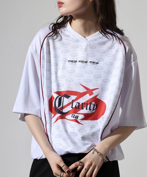 RE730(アールイーセブンサーティー)の「Sporty short-sleeved game shirt / スポーティーな半袖ゲームシャツ unisex(Tシャツ/カットソー・メンズ・ブラック/チャコール/ホワイト・M/L)」の13枚目の写真