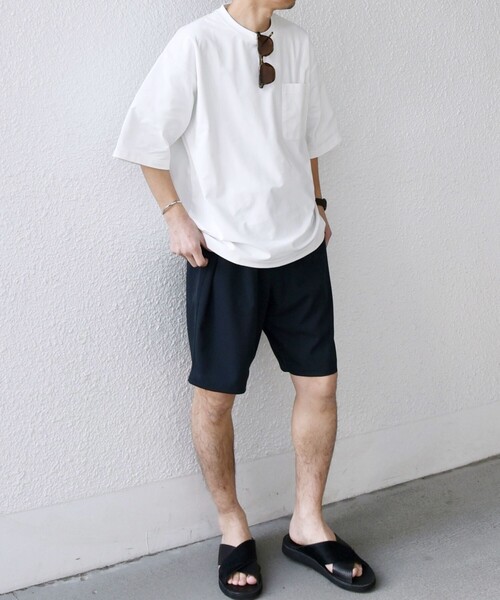SHIPS any(シップス エニィ)の「SHIPS any: SOLOTEX(R) バックピケ リラックス ポケット Tシャツ◇(Tシャツ/カットソー・メンズ・ダークグレー/ブラック/ホワイト・MEDIUM/LARGE/X-LARGE)」の5枚目の写真