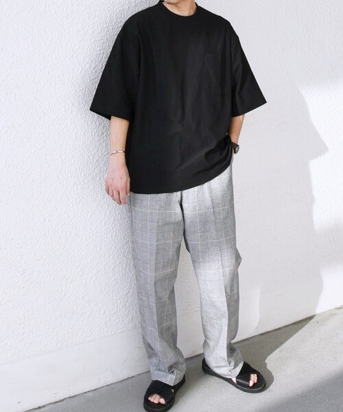 SHIPS any(シップス エニィ)の「SHIPS any: SOLOTEX(R) バックピケ リラックス ポケット Tシャツ◇(Tシャツ/カットソー・メンズ・ダークグレー/ブラック/ホワイト・MEDIUM/LARGE/X-LARGE)」の15枚目の写真
