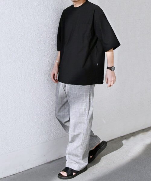 SHIPS any(シップス エニィ)の「SHIPS any: SOLOTEX(R) バックピケ リラックス ポケット Tシャツ◇(Tシャツ/カットソー・メンズ・ダークグレー/ブラック/ホワイト・MEDIUM/LARGE/X-LARGE)」の16枚目の写真