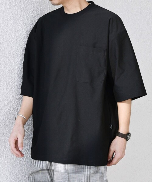 SHIPS any(シップス エニィ)の「SHIPS any: SOLOTEX(R) バックピケ リラックス ポケット Tシャツ◇(Tシャツ/カットソー・メンズ・ダークグレー/ブラック/ホワイト・MEDIUM/LARGE/X-LARGE)」の18枚目の写真