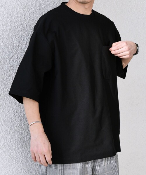 SHIPS any(シップス エニィ)の「SHIPS any: SOLOTEX(R) バックピケ リラックス ポケット Tシャツ◇(Tシャツ/カットソー・メンズ・ダークグレー/ブラック/ホワイト・MEDIUM/LARGE/X-LARGE)」の19枚目の写真