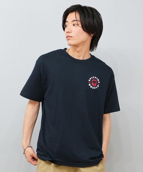 ★国内在庫/即発可*HUF×SPITFIRE*ロゴ刺繍Tシャツ★ ☆国内在庫/即発可*HUF×SPITFIRE*ロゴ刺繍Tシャツ☆ (HUF/T