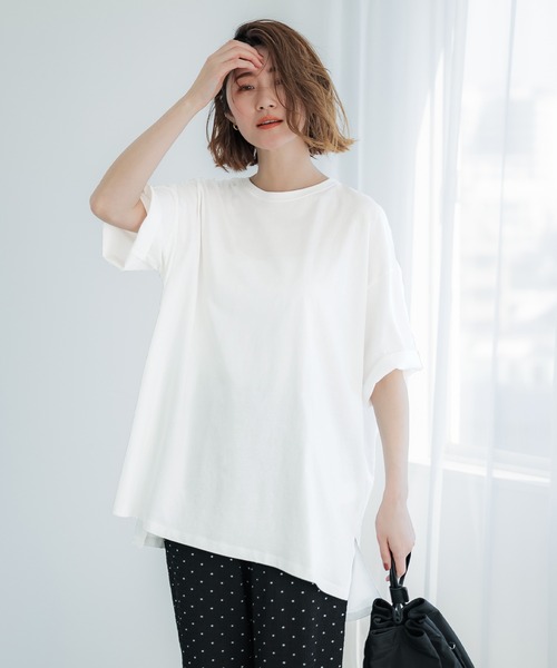 １９７０ カットソー　983-14118 001-40 Mサイズ セール】オーバーサイズTシャツ（Tシャツ/カットソー）｜coca