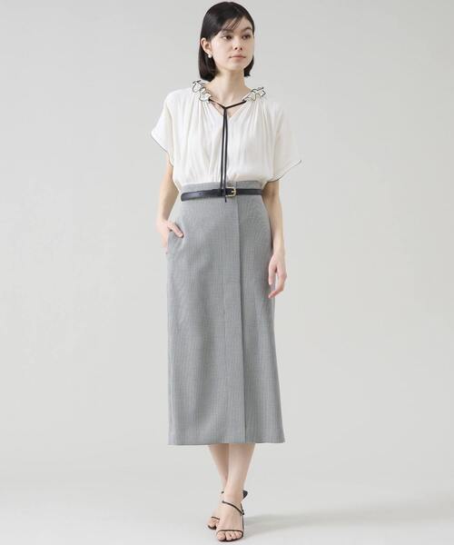 Tiara（ティアラ）の「バイカラーメローブラウス（シャツ/ブラウス・レディース・ホワイト/ブラック/イエロー/ピンク・FREE）」の15枚目の写真