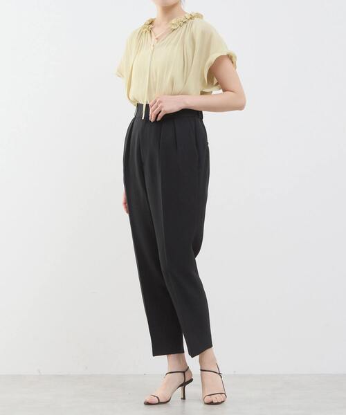 Tiara（ティアラ）の「バイカラーメローブラウス（シャツ/ブラウス・レディース・ホワイト/ブラック/イエロー/ピンク・FREE）」の17枚目の写真