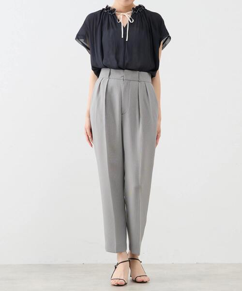 Tiara（ティアラ）の「バイカラーメローブラウス（シャツ/ブラウス・レディース・ホワイト/ブラック/イエロー/ピンク・FREE）」の20枚目の写真