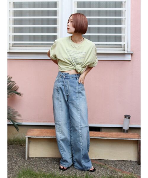 Ungrid(アングリッド)の「フロントロゴメッセージTee(Tシャツ/カットソー・レディース・オフホワイト/ライトグレー/グリーン系その他・FREE)」の16枚目の写真