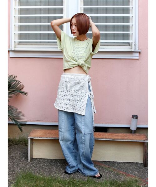 Ungrid(アングリッド)の「フロントロゴメッセージTee(Tシャツ/カットソー・レディース・オフホワイト/ライトグレー/グリーン系その他・FREE)」の17枚目の写真