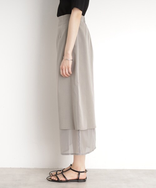 THE SHOP TK (ザ ショップ ティーケー )の「裾シアーナロースカート【洗える】(スカート・レディース・ブラック/チャコールグレー・12/13)」の18枚目の写真