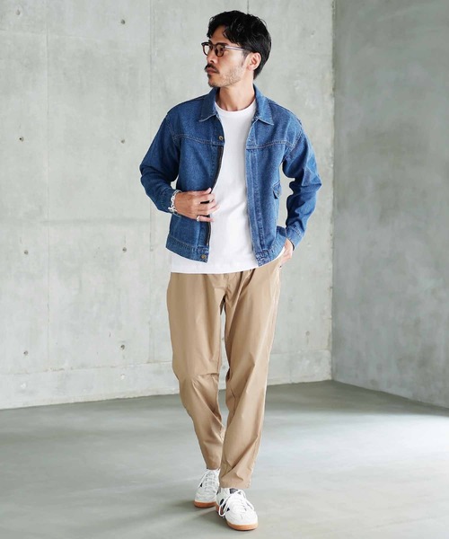 jiggys shop(ジギーズショップ)の「ポリエステルタフタ スリム テーパード イージーパンツ スラックス(スラックス・メンズ・ベージュ/ブラック/カーキ/チャコールグレー・MEDIUM/LARGE/X-LARGE/SMALL)」の15枚目の写真