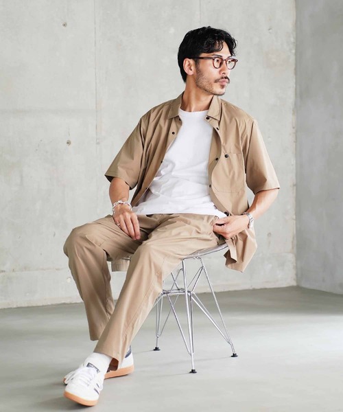 jiggys shop(ジギーズショップ)の「ポリエステルタフタ スリム テーパード イージーパンツ スラックス(スラックス・メンズ・ベージュ/ブラック/カーキ/チャコールグレー・MEDIUM/LARGE/X-LARGE/SMALL)」の16枚目の写真