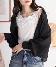 フラワーレース 花柄レース インナー」に該当するレディースのタンク