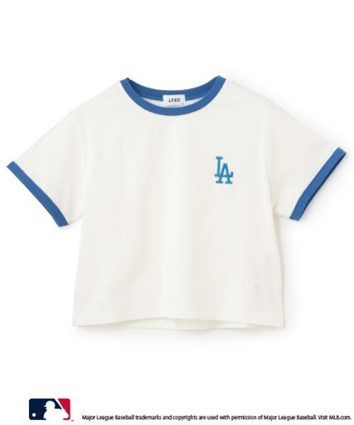 LOVETOXIC（ラブトキシック）の「【LTXC】【MLB】【吸水速乾/さらさら】【綿100％】クロップドT（Tシャツ/カットソー・キッズ・ブラック/ベージュ/オフホワイト/ネイビー・L:160cm/M:150cm/S:140cm）」の11枚目の写真