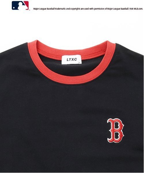 LOVETOXIC（ラブトキシック）の「【LTXC】【MLB】【吸水速乾/さらさら】【綿100％】クロップドT（Tシャツ/カットソー・キッズ・ブラック/ベージュ/オフホワイト/ネイビー・L:160cm/M:150cm/S:140cm）」の16枚目の写真